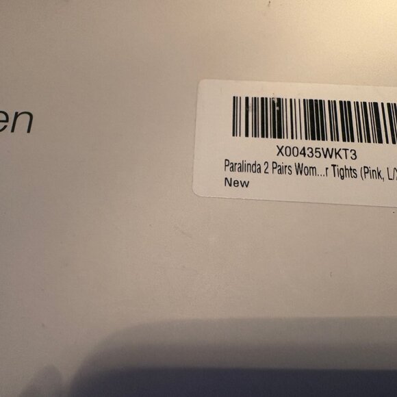 2 Pair PINK MICROFIBER TIGHTS Paralinda Women L -XL 80 Den NEW SEALED - Picture 4 of 6